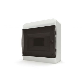 Щит (бокс) навесной Tekfor на 8 мод IP41 прозрачная черная дверца Щит (бокс) навесной Tekfor на 8 мод IP41 прозрачная черная дверца