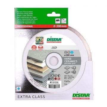 Диск алмазный по керамограниту Distar Hard ceramics 5D 200х25,4х1,6 мм