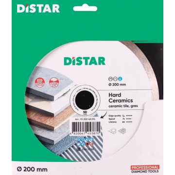 Диск алмазный по керамограниту Distar Hard ceramics 5D 200х25,4х1,6 мм
