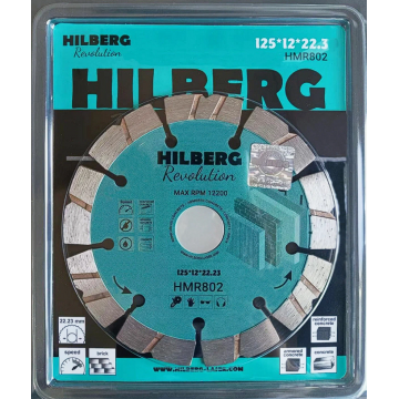Диск алмазный отрезной Revolution 125х22.23х12 мм Hilberg HMR802
