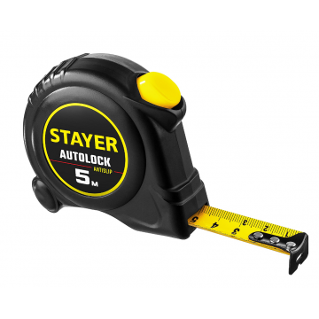 Рулетка с автостопом Stayer AutoLock 5м х 19мм Рулетка с автостопом Stayer AutoLock 5м х 19мм
