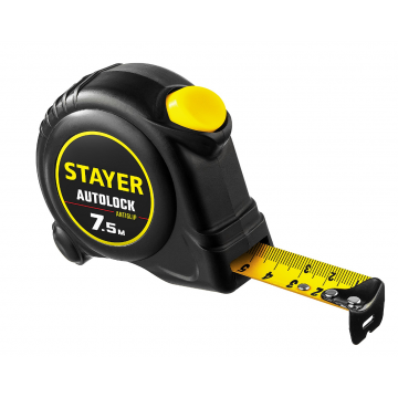 Рулетка с автостопом Stayer AutoLock 7,5м х 25мм Рулетка с автостопом Stayer AutoLock 7,5м х 25мм