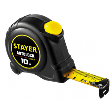 Рулетка с автостопом Stayer AutoLock 10м х 25мм