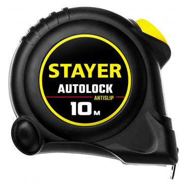 Рулетка с автостопом Stayer AutoLock 10м х 25мм