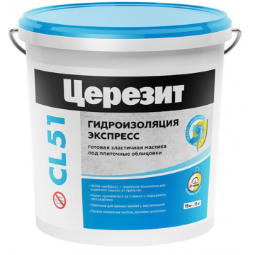 Гидроизоляция акриловая Церезит CL 51 15 кг Гидроизоляция акриловая Церезит CL 51 15 кг
